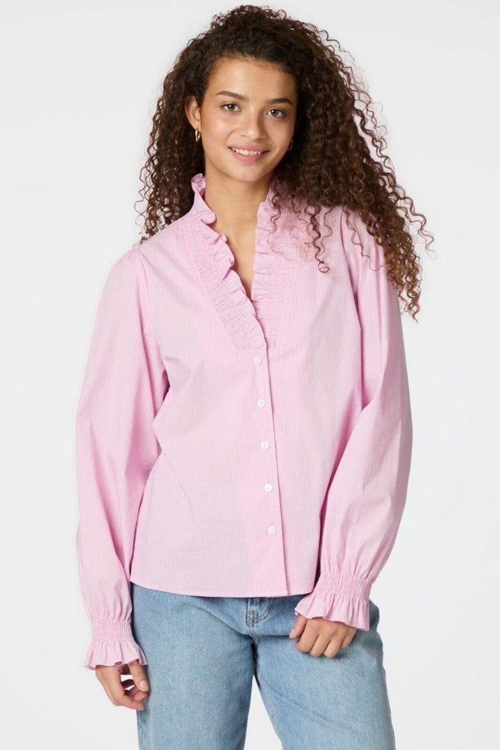 Neo Noir - Brielle Stripe Shirt 159701 - 754 - Light Pink