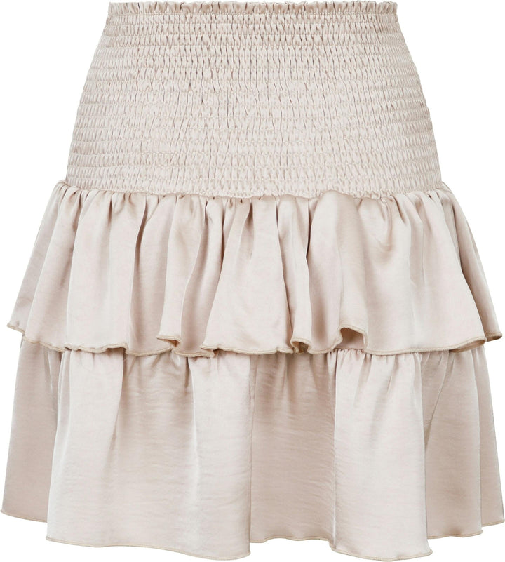 Neo Noir - Carin Heavy Sateen Skirt - Champagne