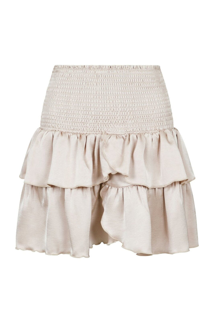 Neo Noir - Carin Heavy Sateen Skirt - Champagne Nederdele 