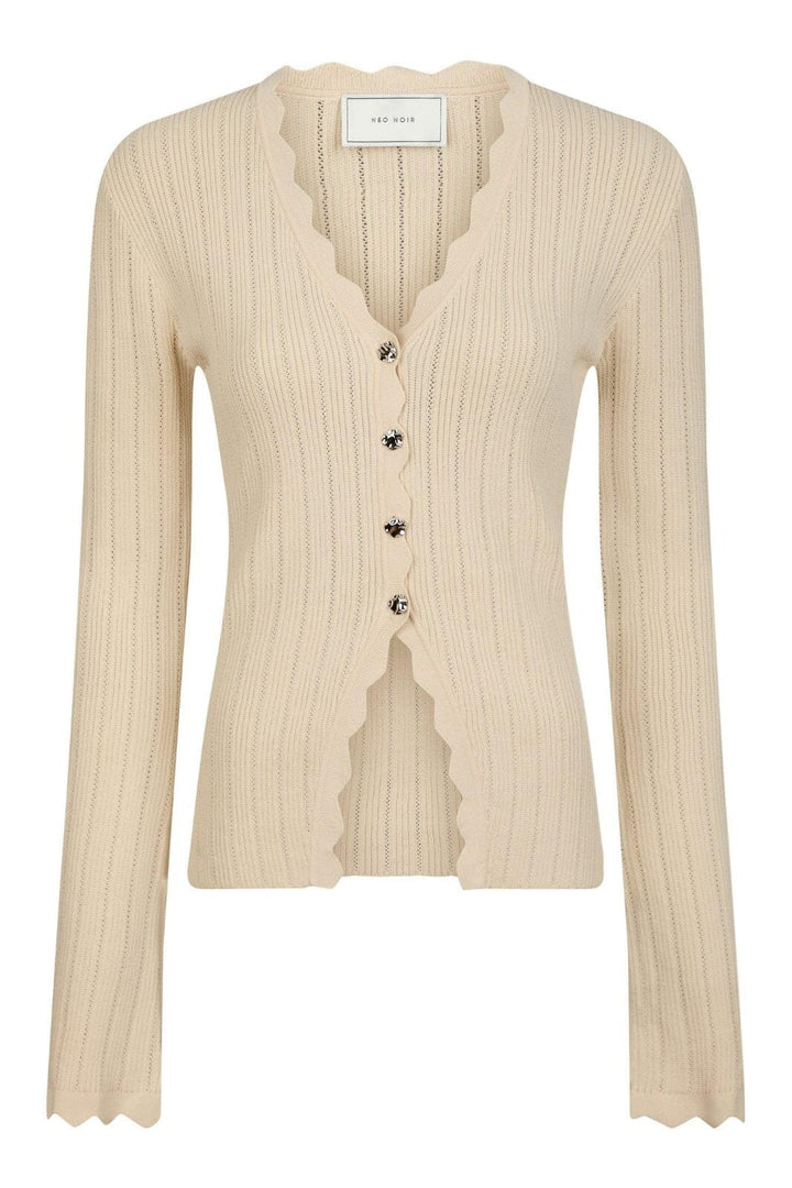 Neo Noir - Clara Stitch Knit Blouse 164484 - 213 - Sand