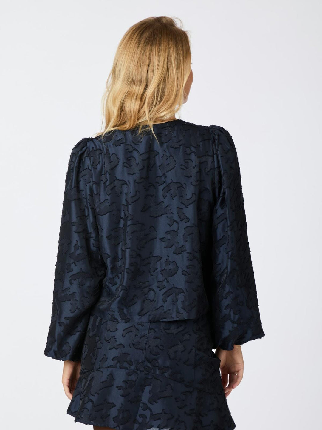 Neo Noir - Daliska Artwork Blouse - Navy Skjorter 