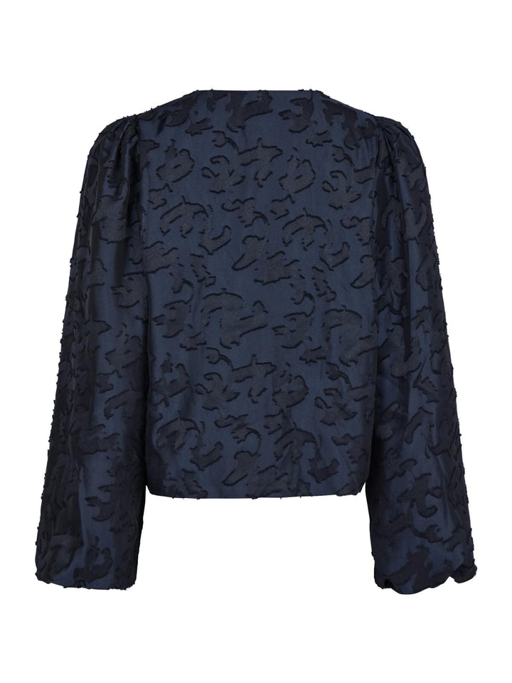 Neo Noir - Daliska Artwork Blouse - Navy Skjorter 