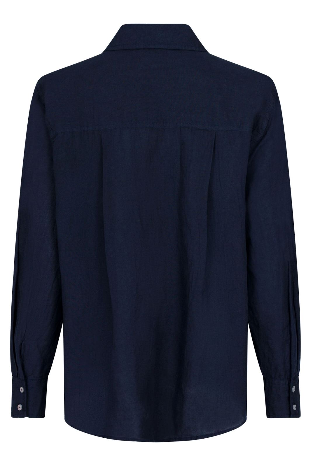 Neo Noir - Dalma Linen Shirt - Navy Bluser 