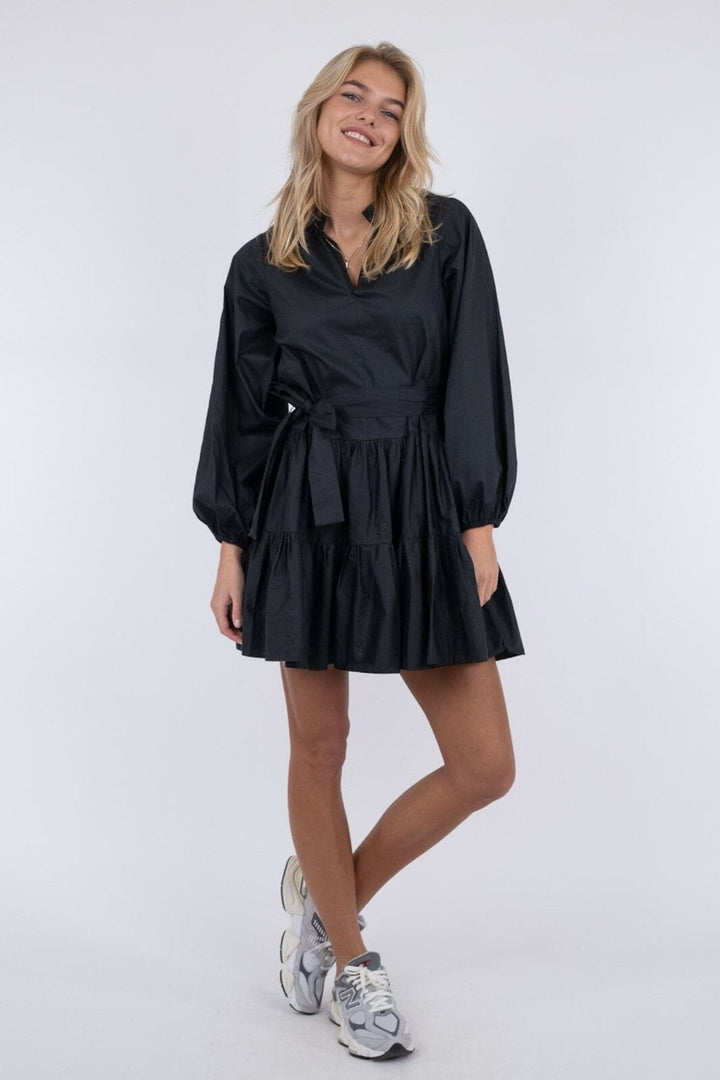 Neo Noir - Debbie Poplin Dress - Black Kjoler 