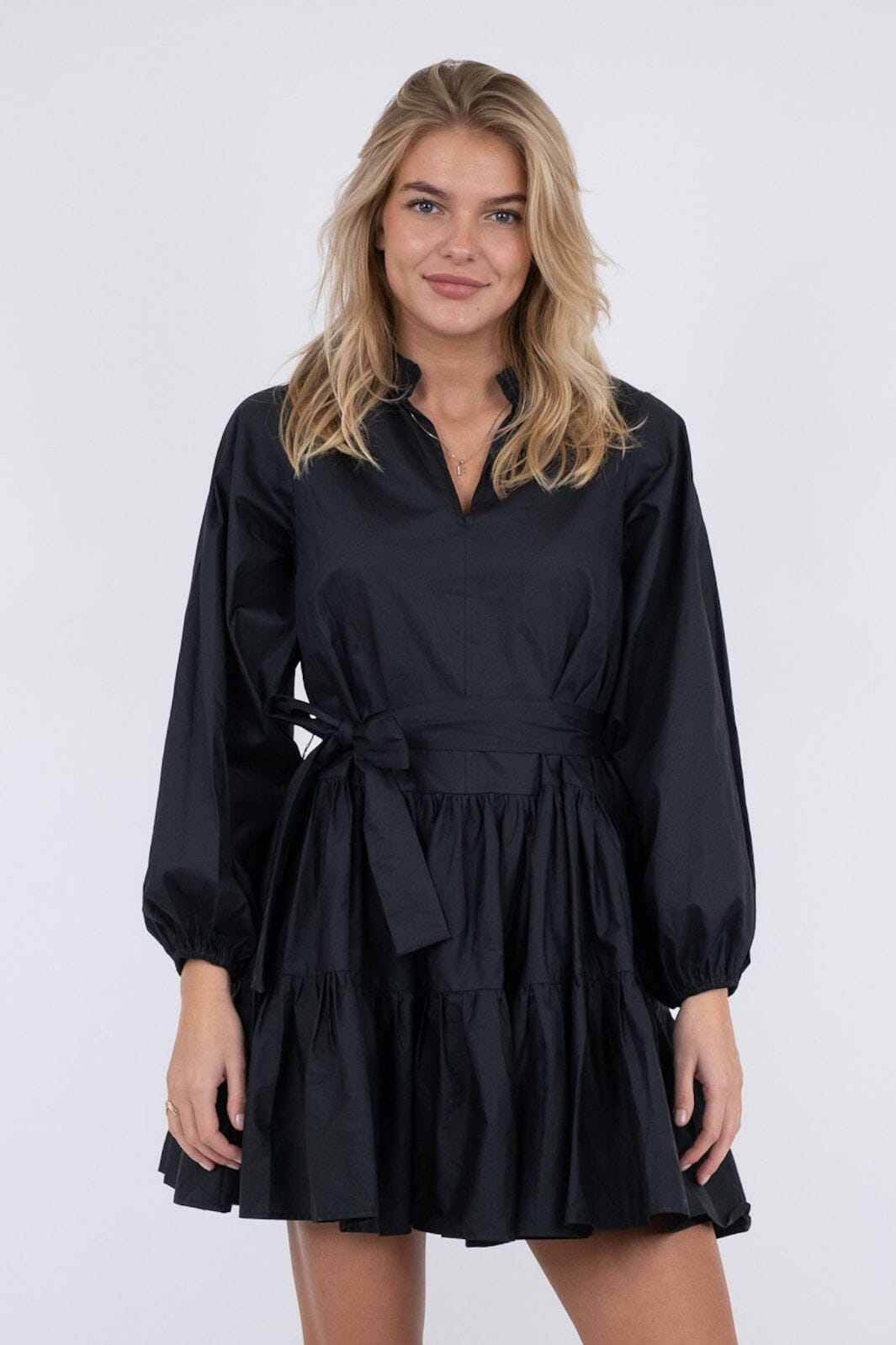 Neo Noir - Debbie Poplin Dress - Black Kjoler 