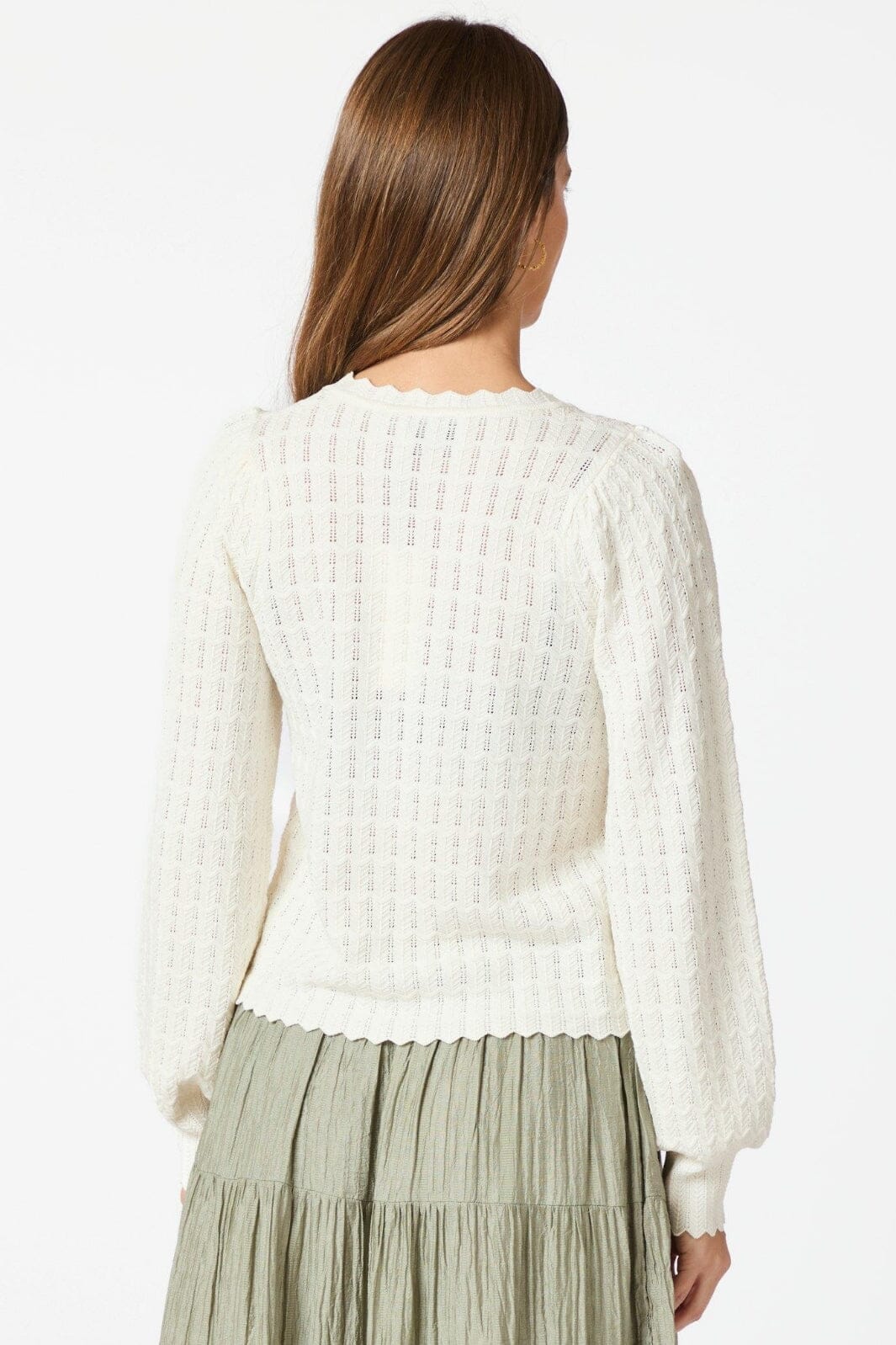 Neo Noir - Dito Solid Knit Blouse 164625 - Off White