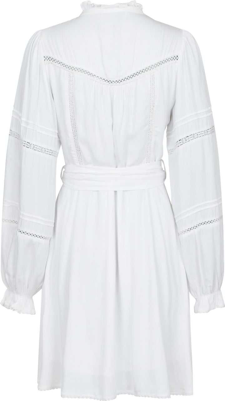 Neo Noir - Ditte Satin Dress - White