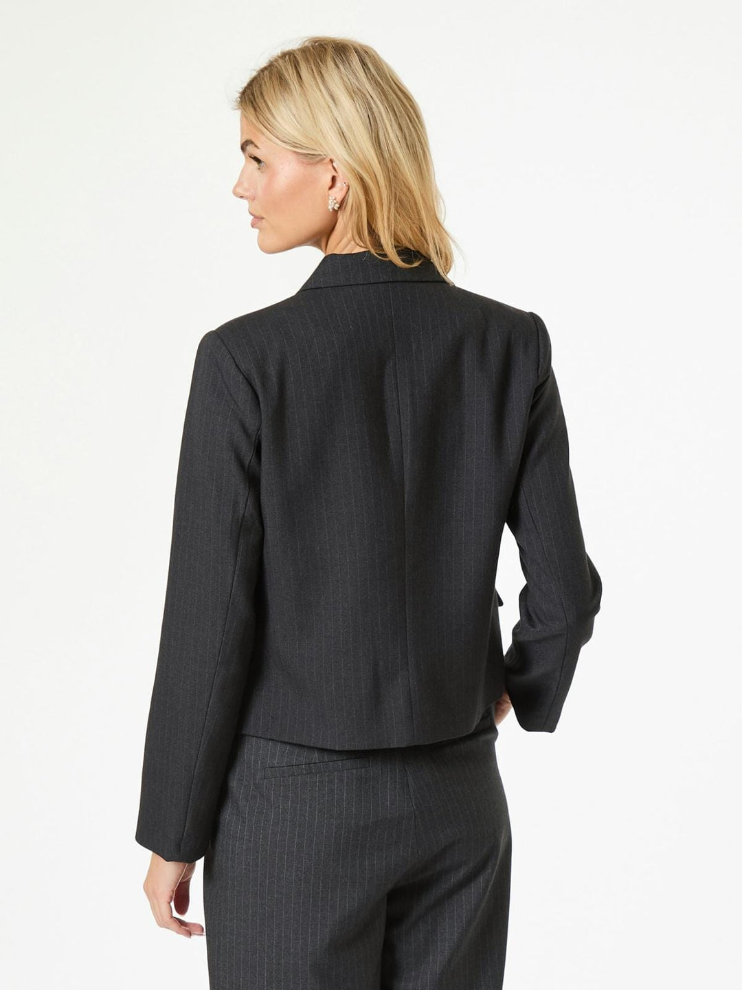 Neo Noir - Djarla Pinstripe Blazer - Antracit Blazere 