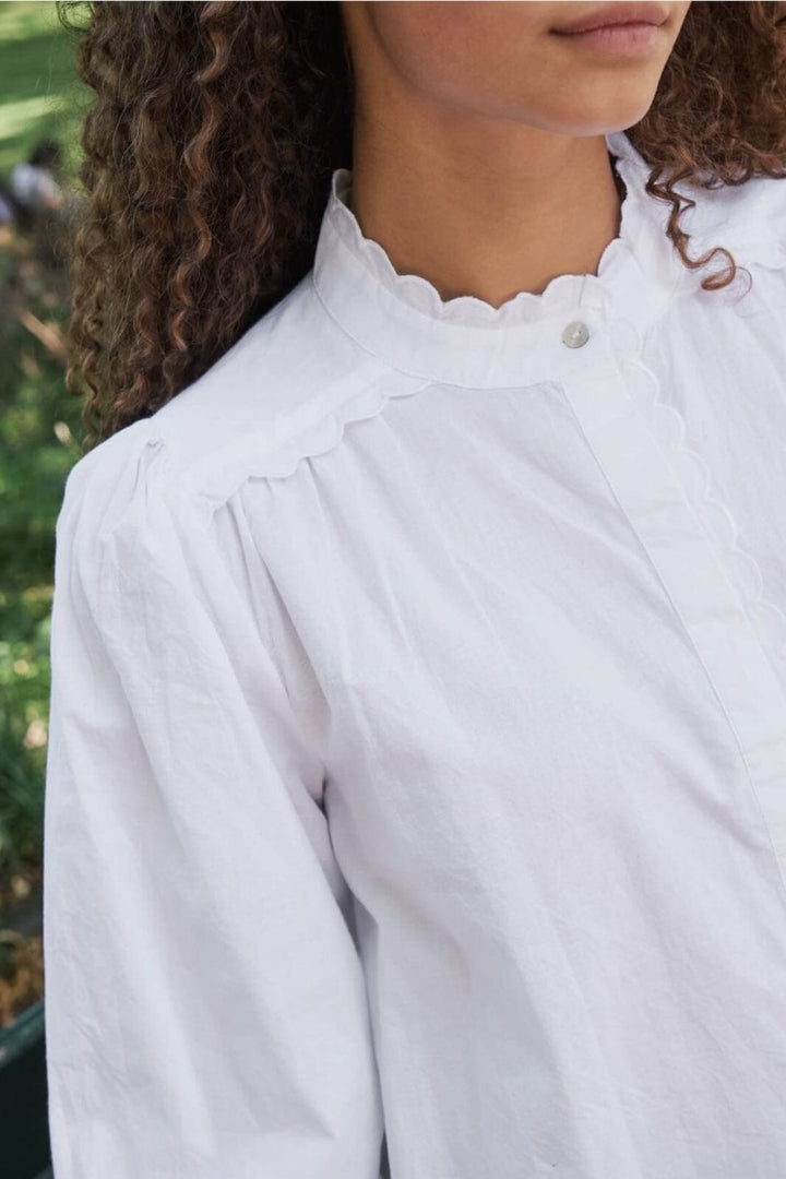 Neo Noir - Ema C Poplin Blouse - White Skjorter 