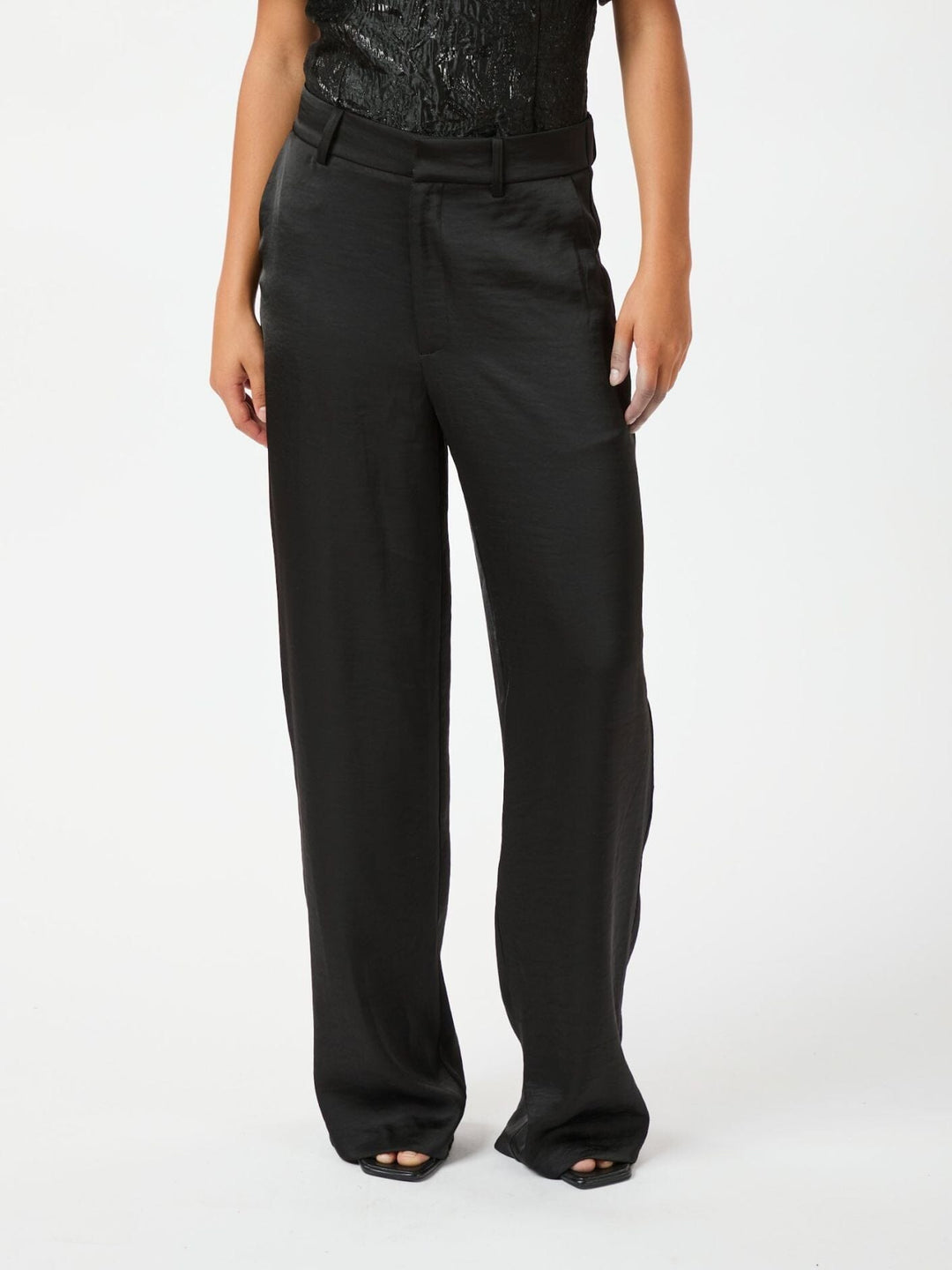 Neo Noir - Emmett Heavy Sateen Pants - Black Bukser 