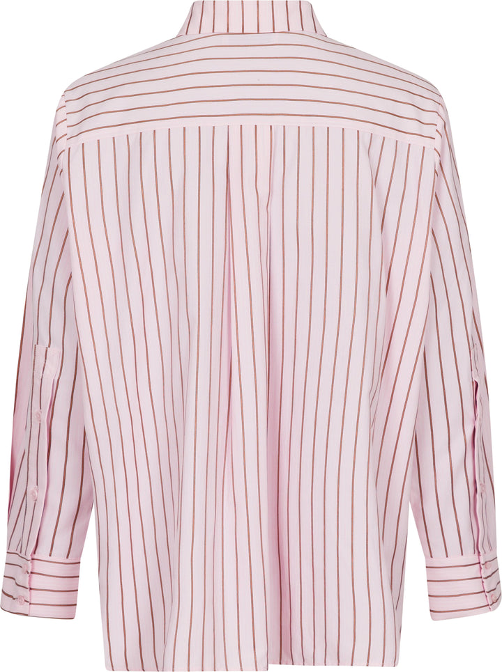 Neo Noir - Gili Multi Stripe Shirt - Light Pink