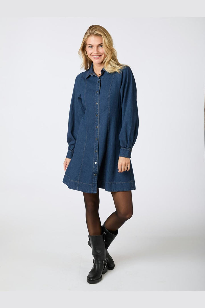 Neo Noir - Hanne Denim Dress - Dark Blue