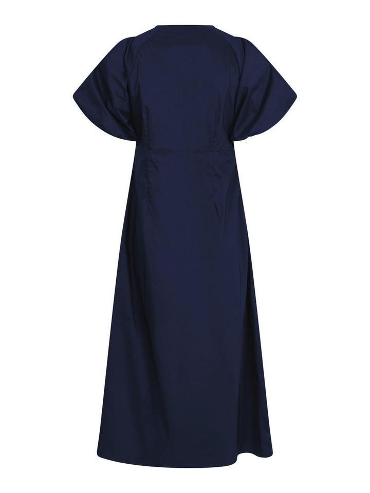 Neo Noir - Illana Poplin Dress - Navy Kjoler 