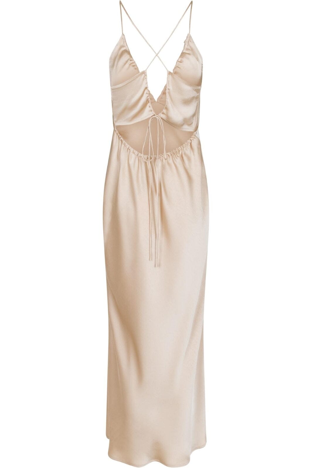 Neo Noir - Jolly Heavy Sateen Dress - Champagne Kjoler 