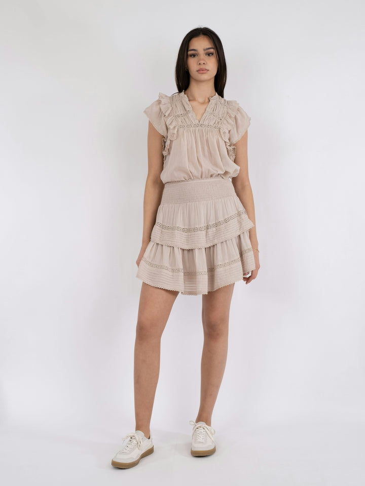 Neo Noir - Kenia S Voile Skirt - Sand