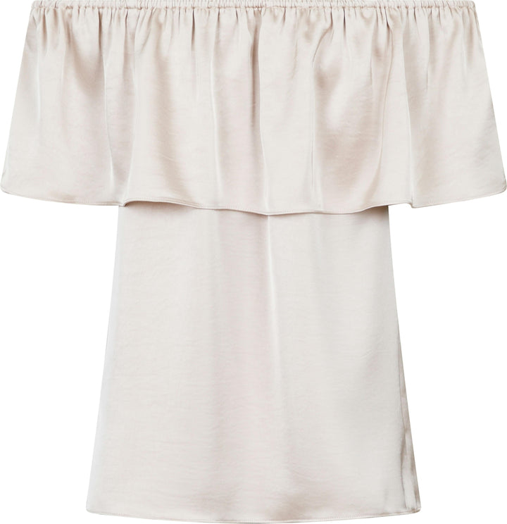 Neo Noir - Kris Heavy Sateen Top - Champagne