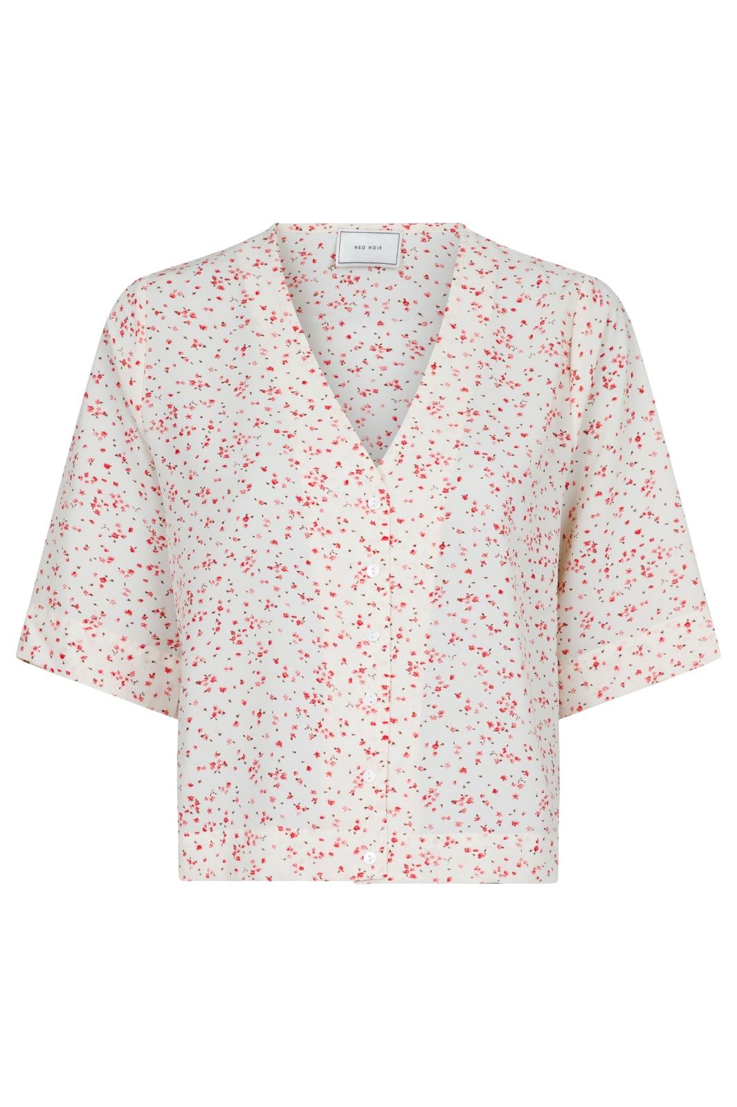 Neo Noir - Kyoto Flower Burst Shirt - Rose Bluser 