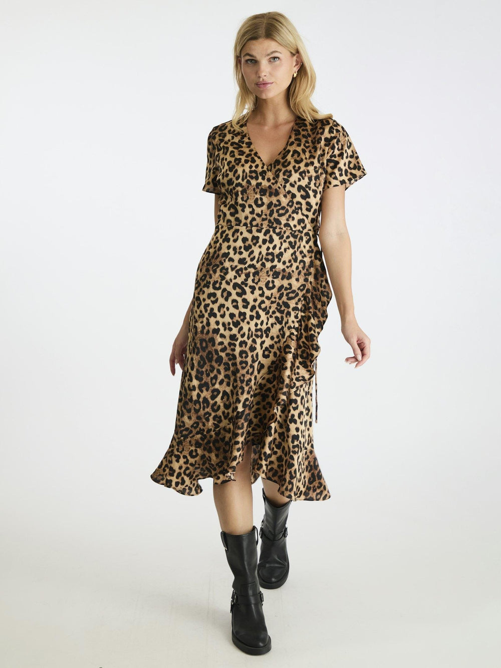 Neo Noir - Magga Leo Dress - Leopard Kjoler 