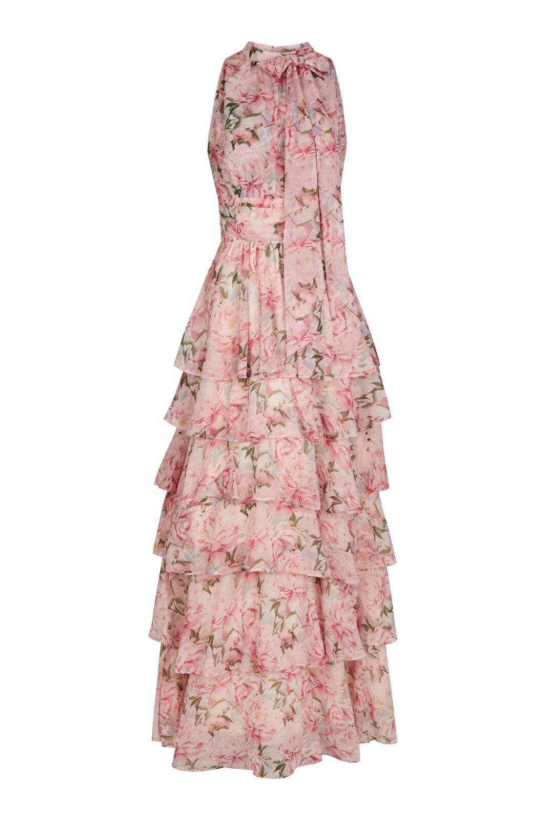 Neo Noir - Marli Flower Chiffon Dress 165150 - 165 - Rose