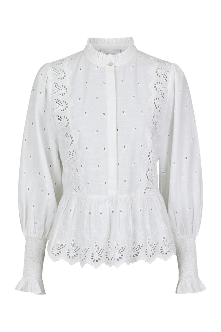 Neo Noir - Maviana Emb Blouse - White