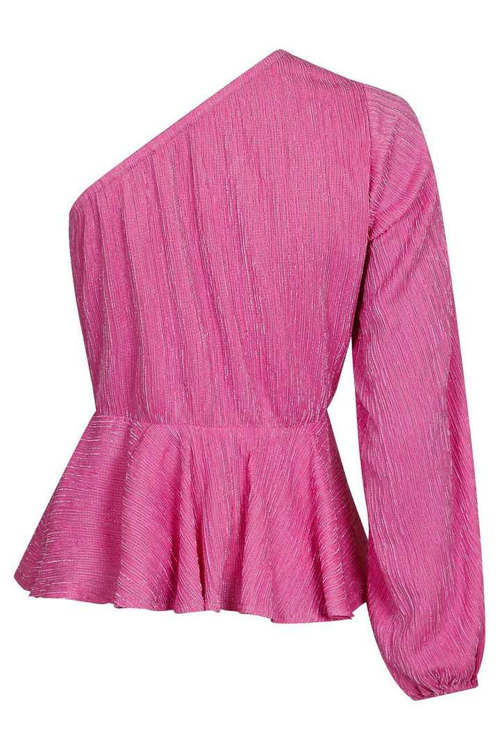 Neo Noir - McCartney Plisse Blouse - Pink Bluser 