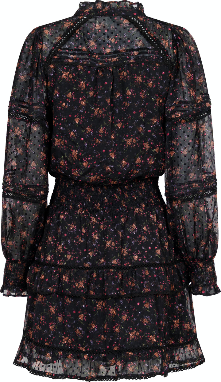 Neo Noir - Milan Flower Bunch Dress - Black