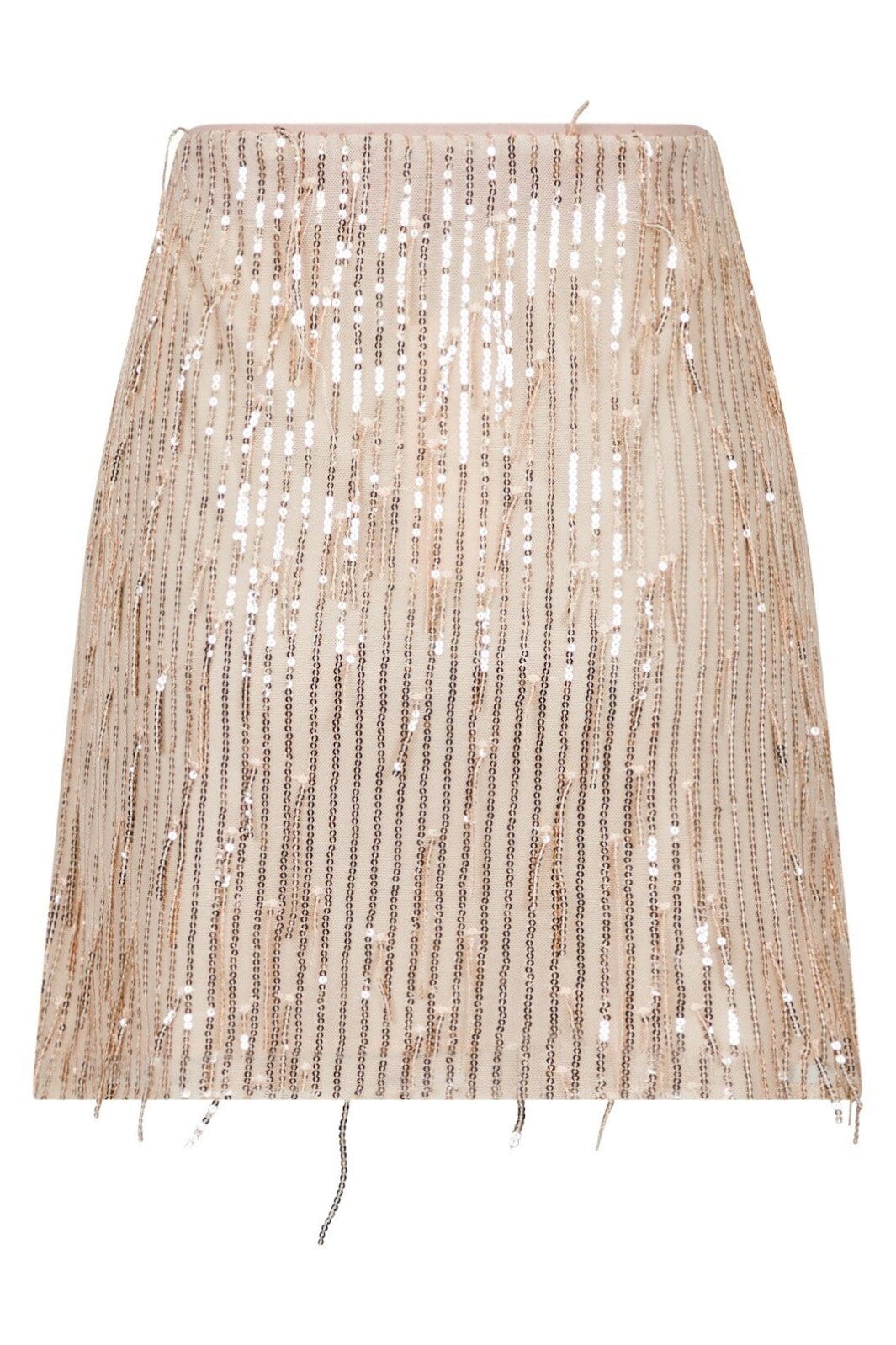 Neo Noir - Miva Sequins Skirt - Rose Gold Nederdele 