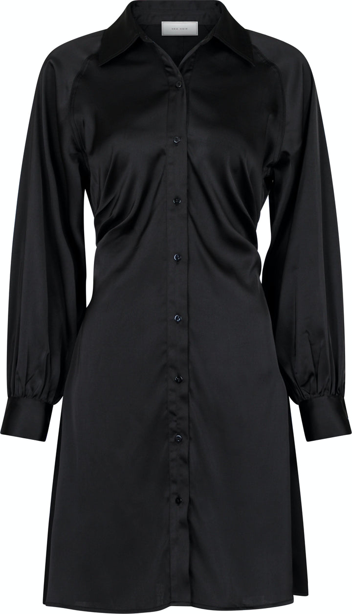 Neo Noir - Naila Sateen Dress - Black