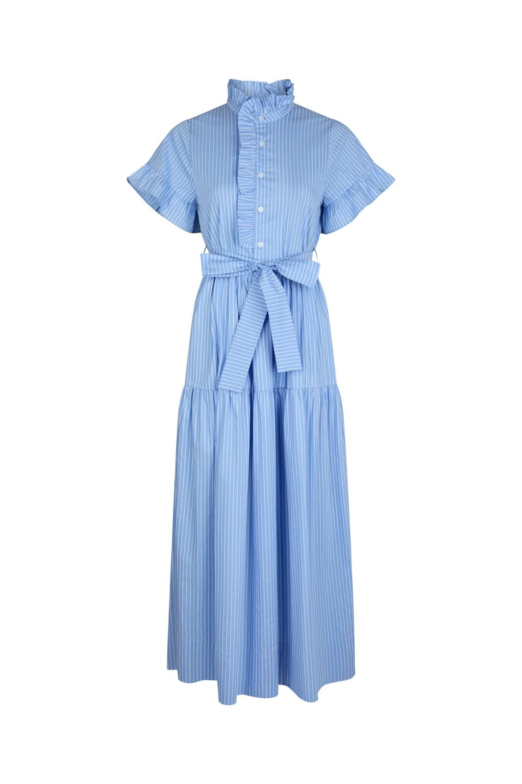 Neo Noir - Nellie Stripe Dress 165264 - 145 - Light Blue