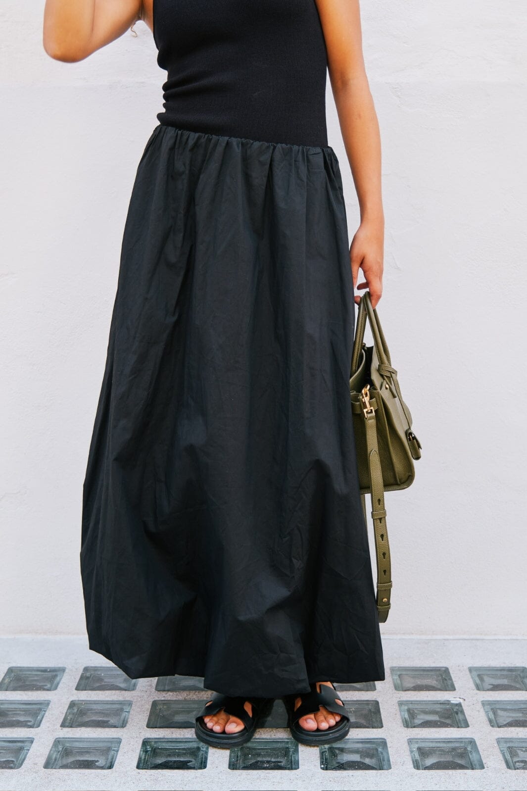 Neo Noir - Ober Long Balloon Skirt - Black Nederdele 