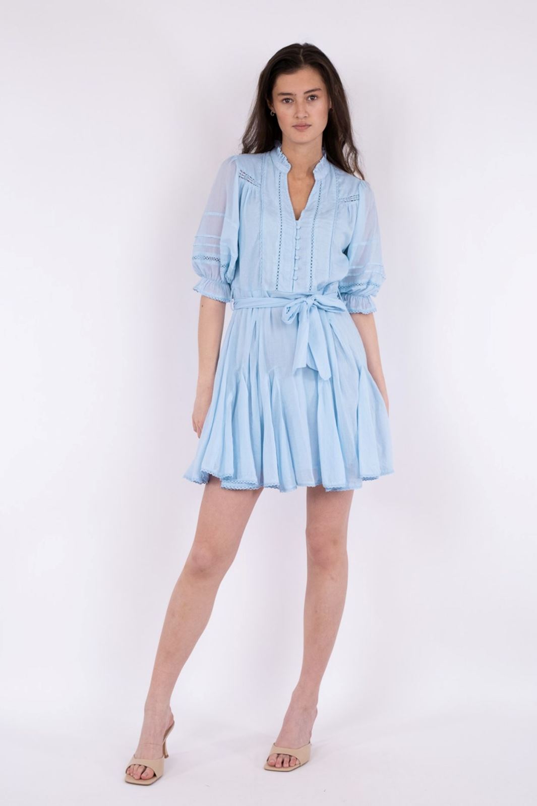 Neo Noir - Rigitta S Voile Dress - Light Blue Kjoler 