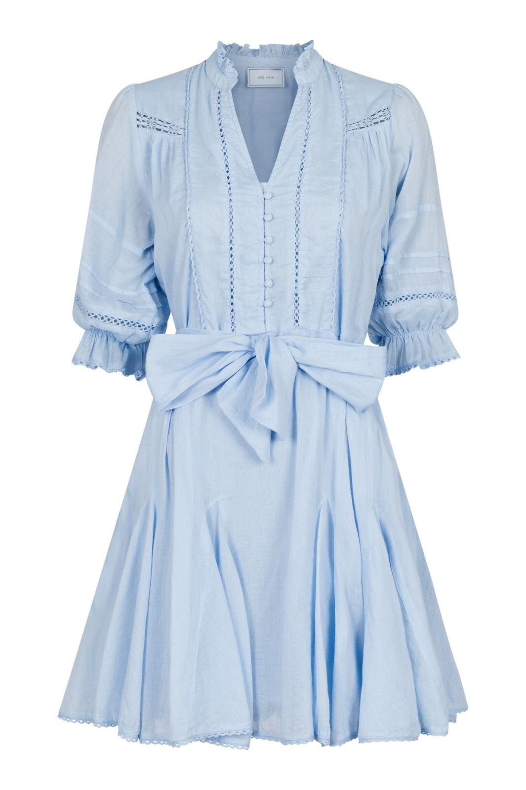 Neo Noir - Rigitta S Voile Dress - Light Blue Kjoler 