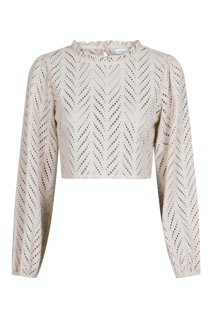 Neo Noir - Rivoli Wave Blouse - Ivory Bluser 