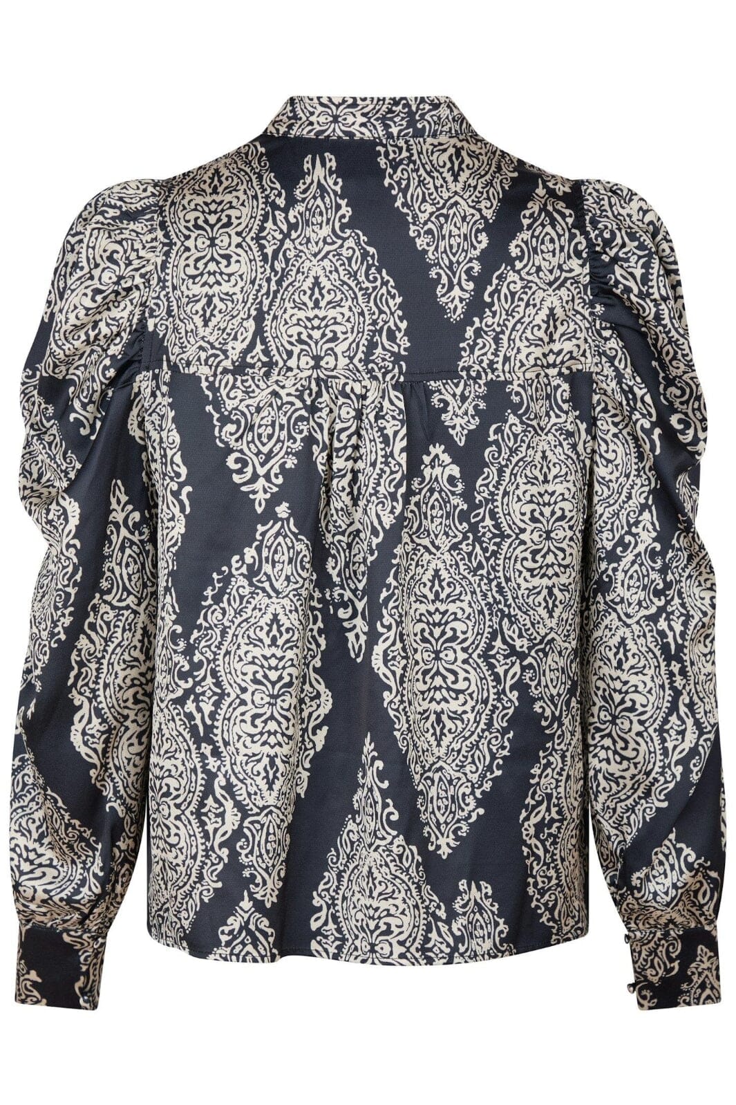 Neo Noir - Rosslyn Paisley Drop Blouse 163976 - Navy Bluser 