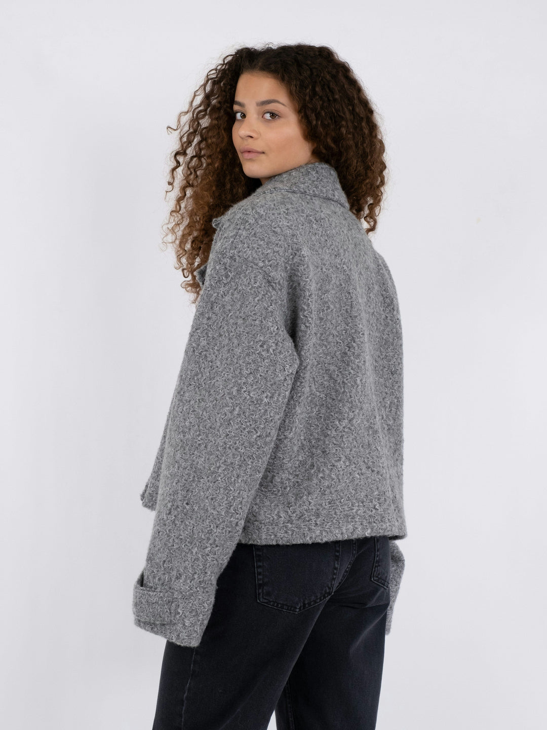 Neo Noir - Sandra Soft Jacket - Grey Melange