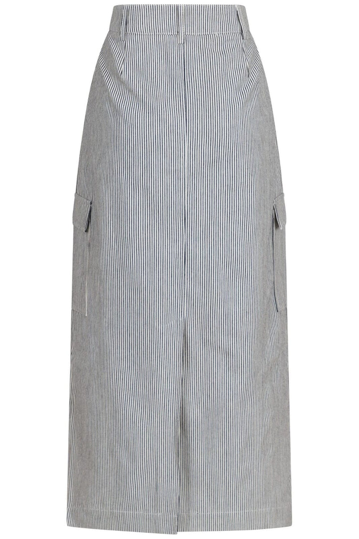 Neo Noir - Sannie Stripe Skirt - Off White Nederdele 