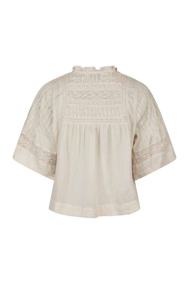 Neo Noir - Siama S Voile Blouse 164703 - 124 - Ivory