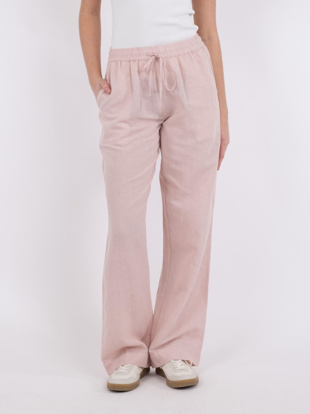 Neo Noir - Sonar Linen Pants - Rose Smoke Bukser 