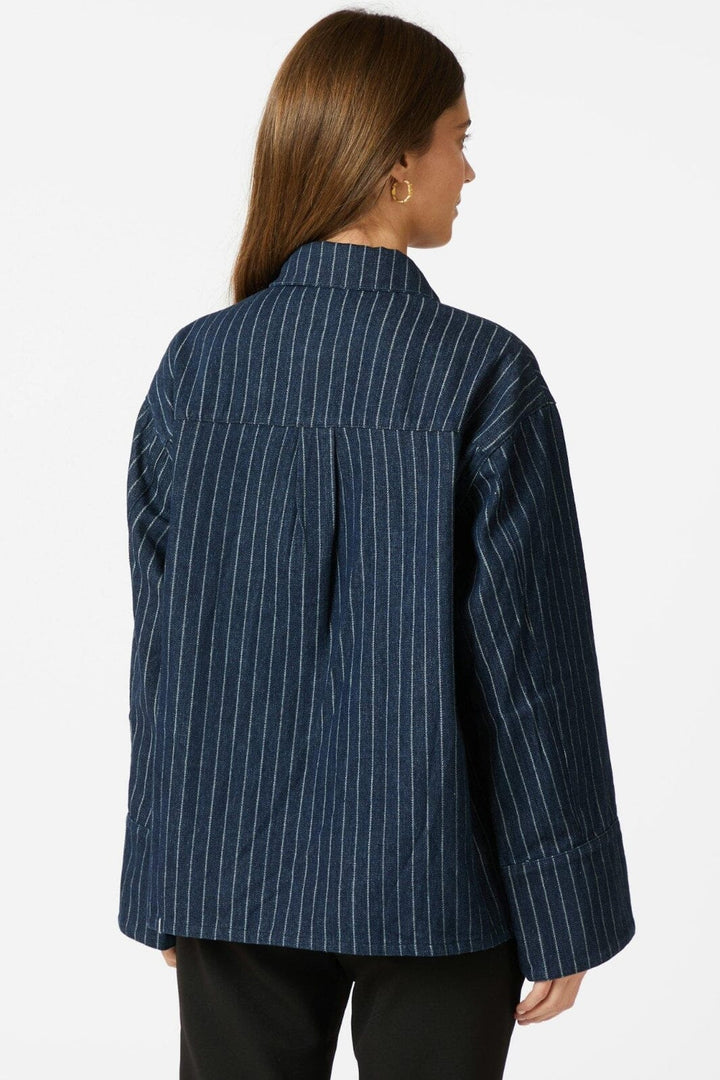 Neo Noir - Starlie Stripe Shirt 164243 - 534 - Dark Blue