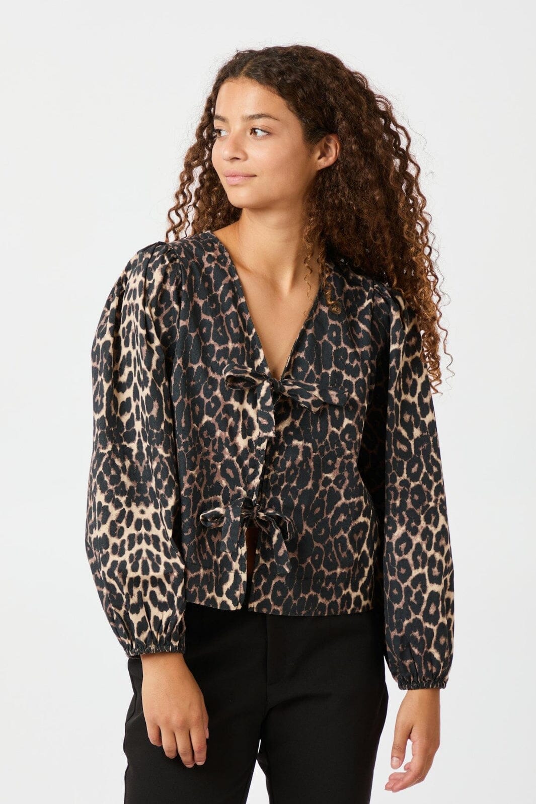 Neo Noir - Tova Leo Blouse 164451 - Leopard Bluser 