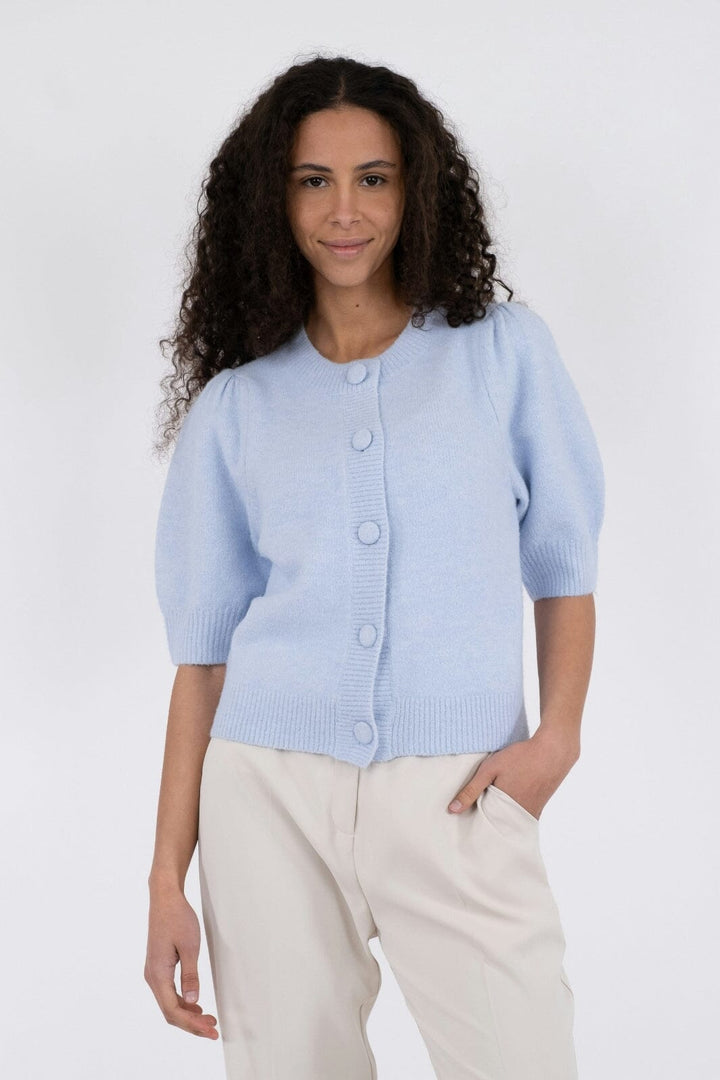 Neo Noir - Trudy Knit Cardigan - Light Blue Cardigans 