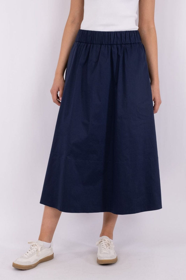 Neo Noir - Yara Poplin Skirt - Navy Nederdele 