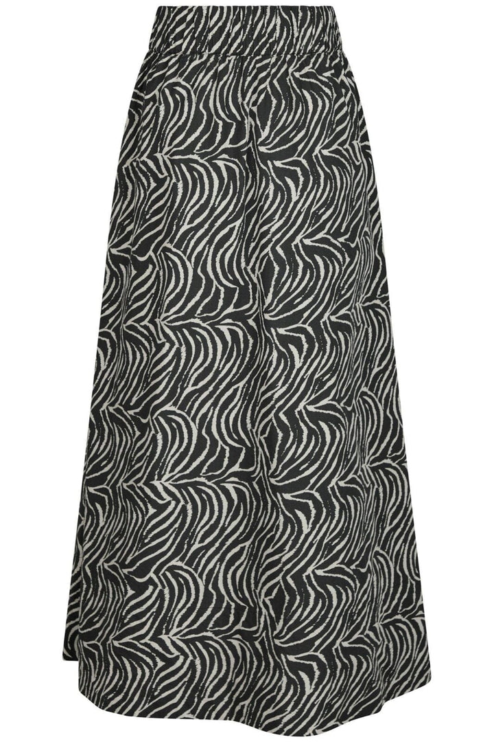 Neo Noir - Yara Zebra Long Skirt 164709 - 100 - Black