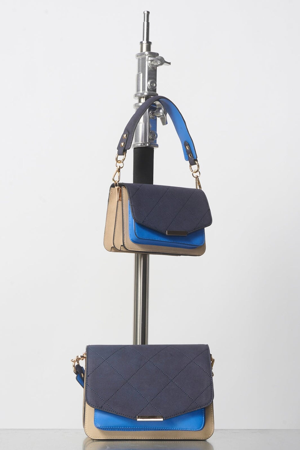 Noella - Blanca Multi Compartment Bag - Navy/ Sand/ Blue Tasker 