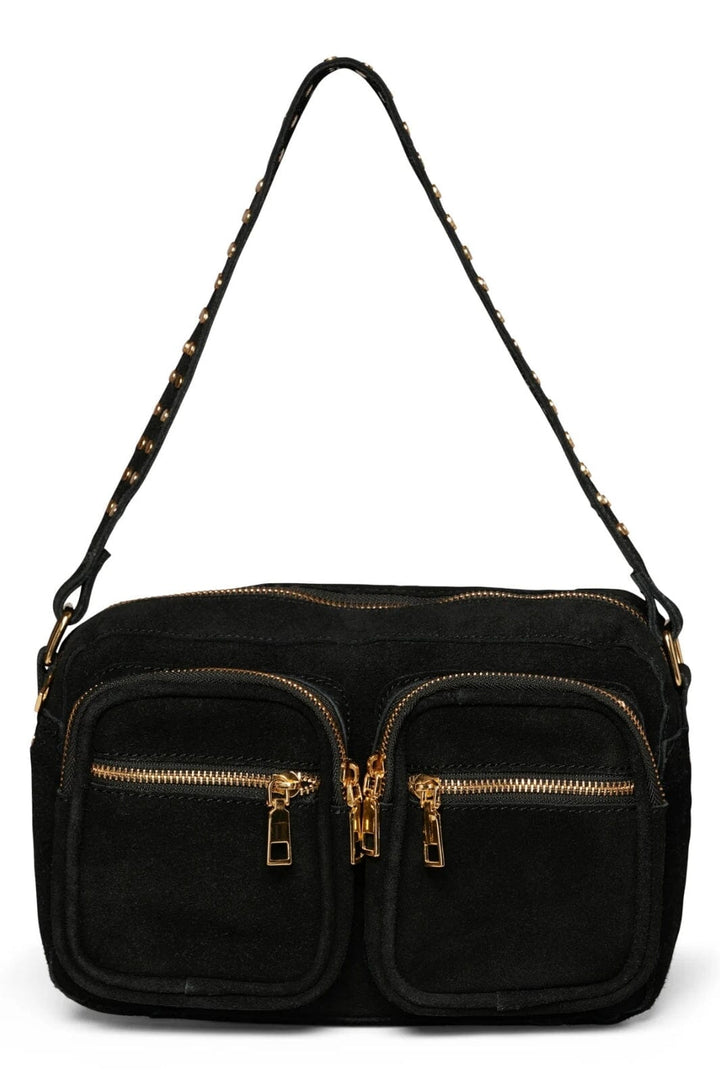 Noella - Celina Bag Real Suede W. Gold - Black Tasker 