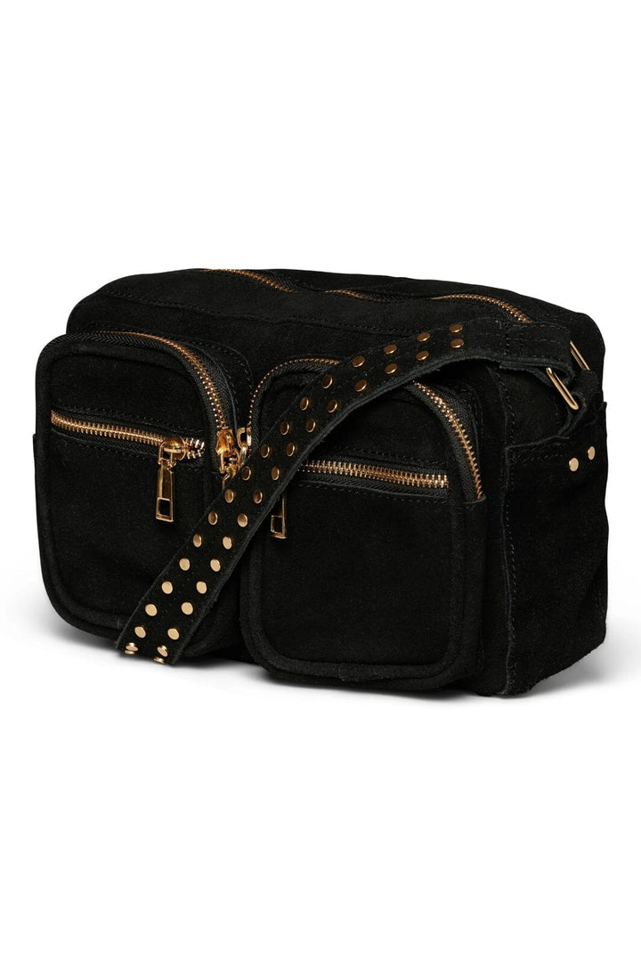 Noella - Celina Bag Real Suede W. Gold - Black Tasker 