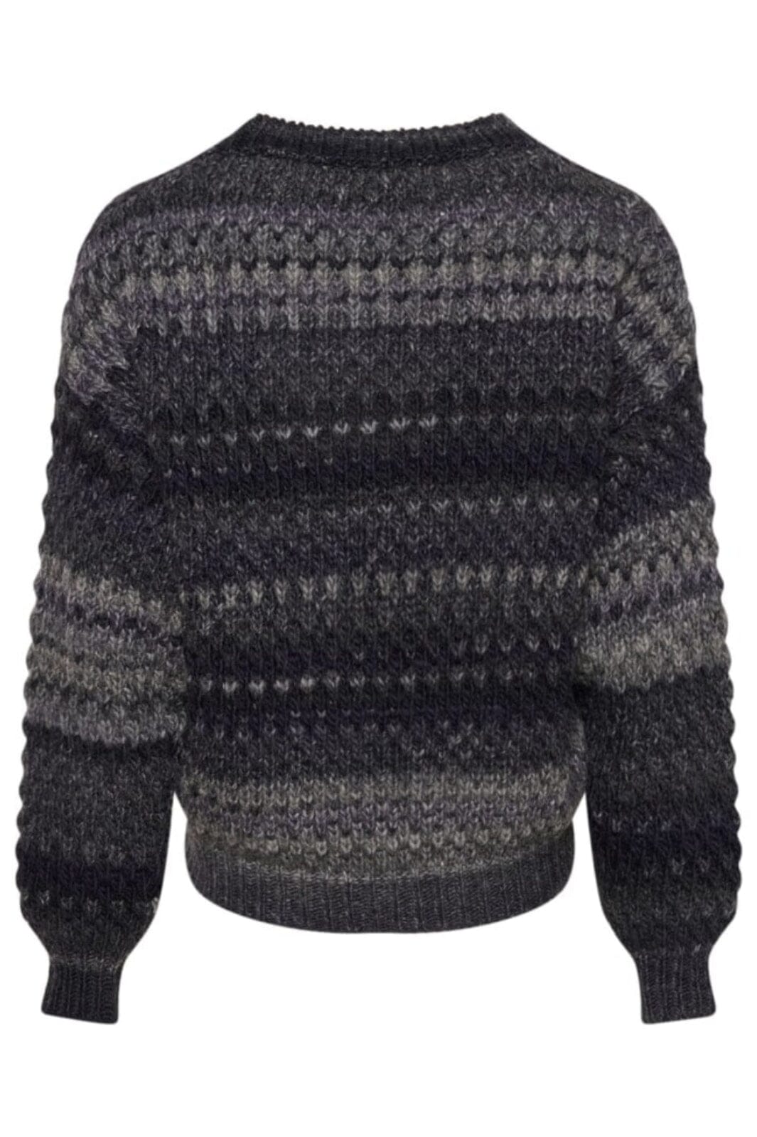 Noella - Gio Sweater - Black Mix Strikbluser 