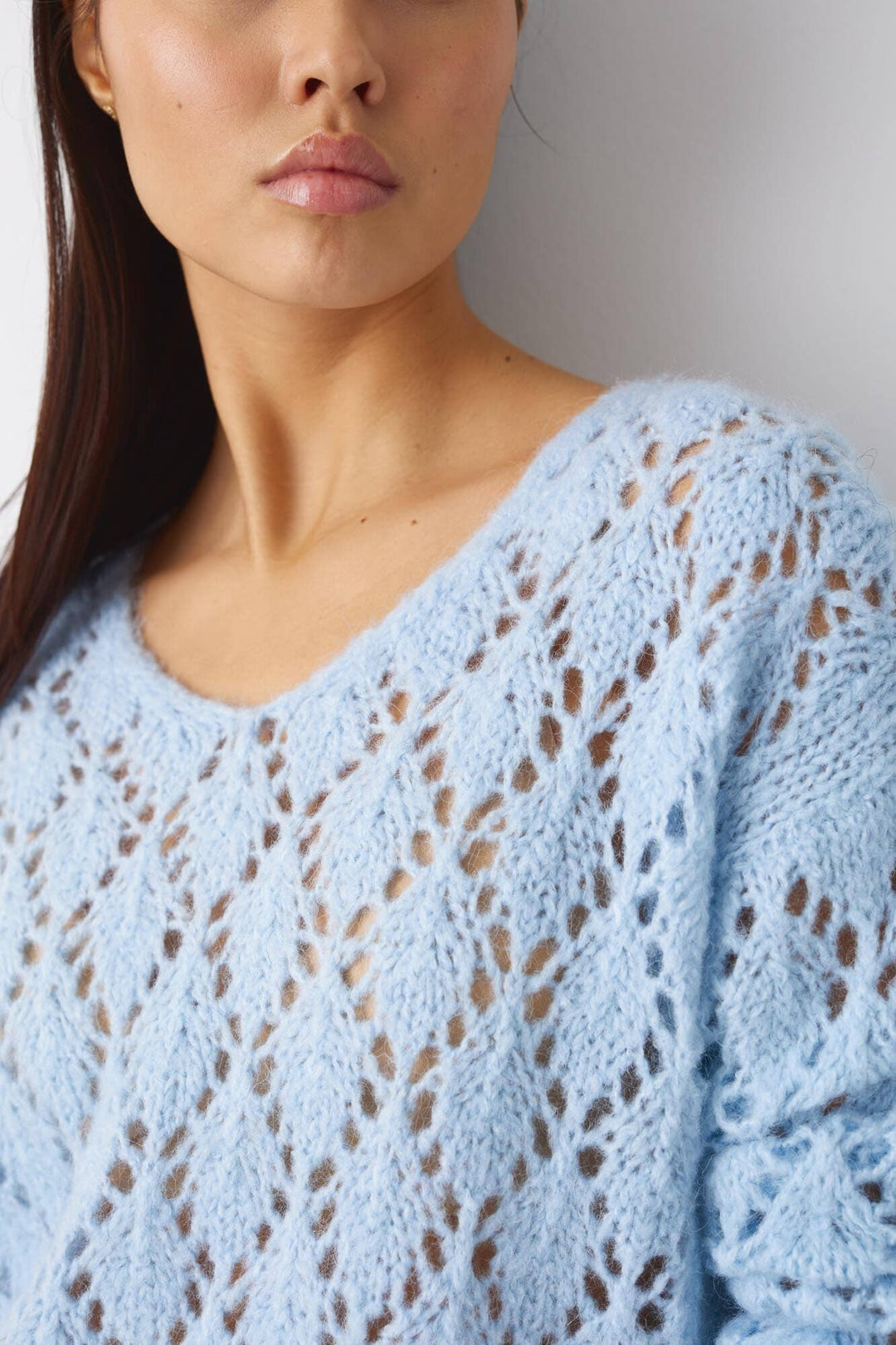 Noella - Jillian Knit - 016 Light Blue Strikbluser 