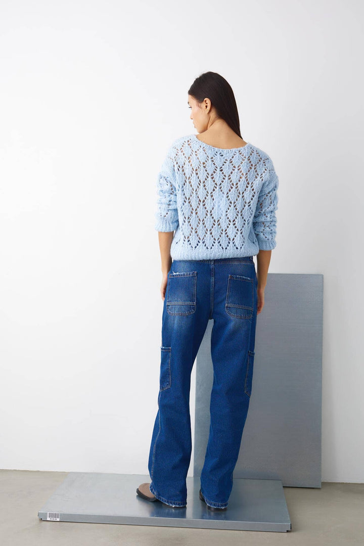 Noella - Jillian Knit - 016 Light Blue Strikbluser 