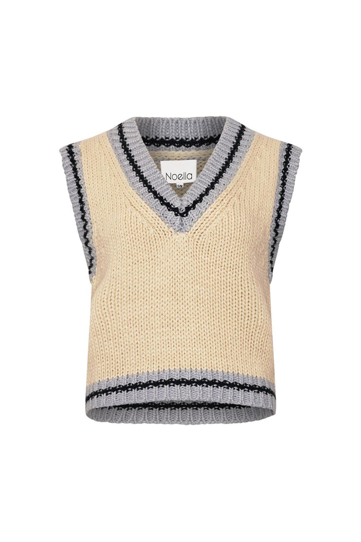 Noella - Kayanna Knit Vest - 1247 Blue Combo